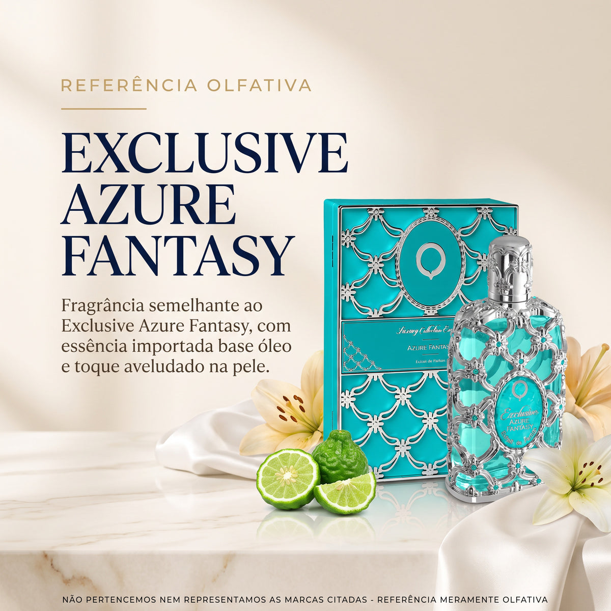 Referência olfativa do Body Splash Azure Fantasy 200ml: fragrância semelhante ao Exclusive Azure Fantasy